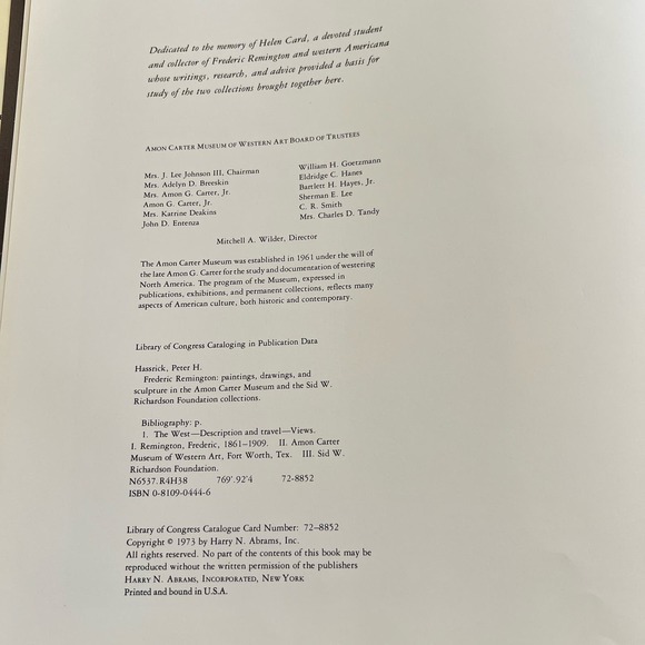 Frederic Remington 1st Edition Art Book - by Peter H. Hassrick (Author) - Picture 5 of 13